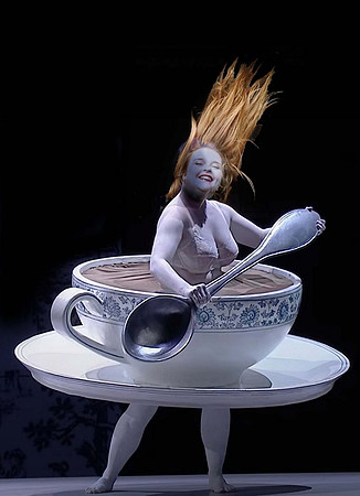 Sarah in teacup